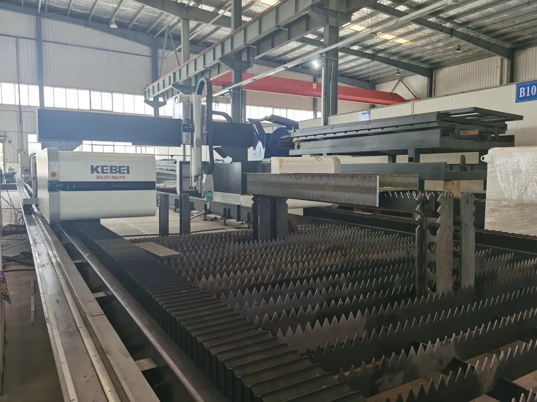 High Power H-Beam Laser Cutting Machine for Cutting Holes Marking Beveling