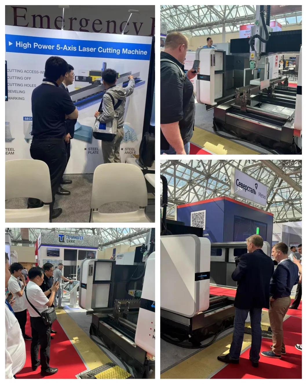 High Power H-Beam Laser Cutting Machine for Cutting Holes Marking Beveling