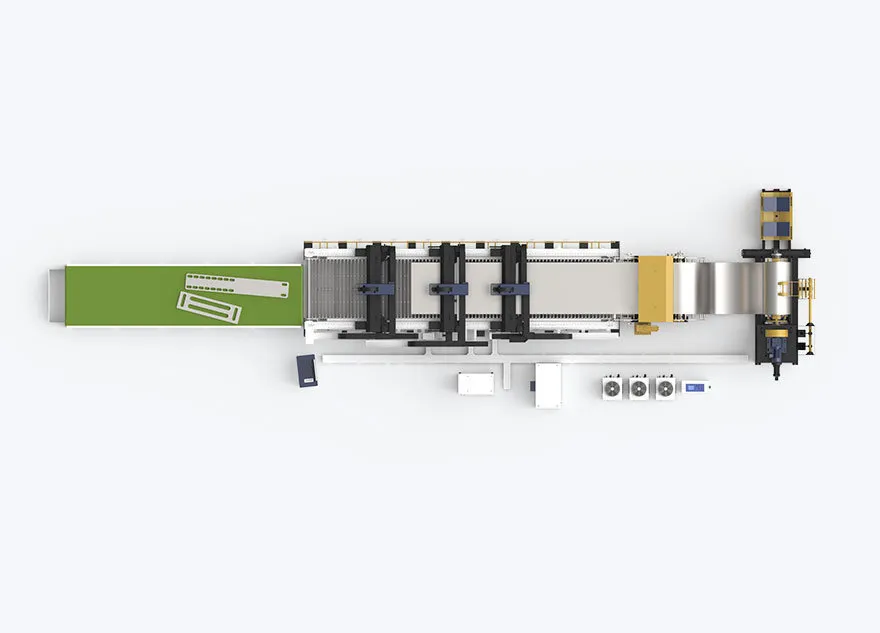 Muti -Bean Roll Flatteding Laser Processing Machine Laser Cutting Construction